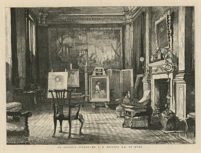 John Everett Millais em casa de English School
