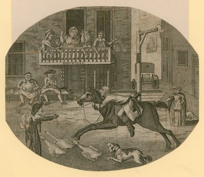 John Gilpin de Cheapside, Londres, indo mais longe do que pretendia de English School