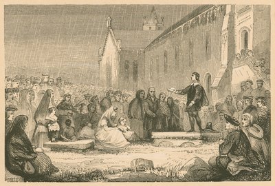 John Livingston pregando no Kirk of Shotts de English School