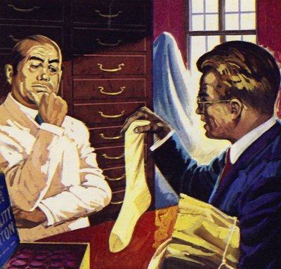 John Logie Baird inventou um undersock de algodão para manter os pés secos de English School