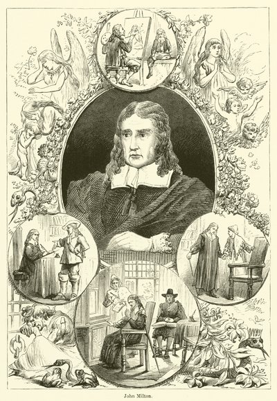 John Milton (gravura) de English School