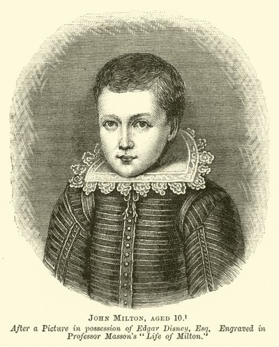 John Milton, 10 anos de English School