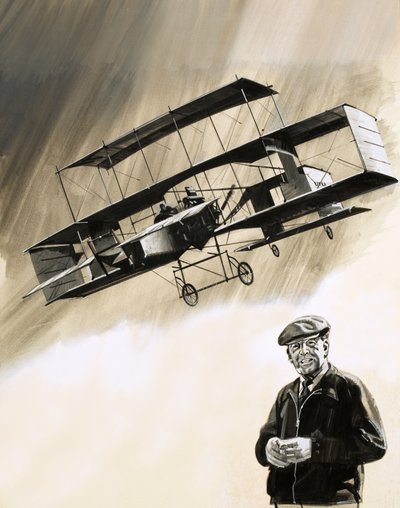 John Moore-Brabazon, o primeiro inglês a voar na Inglaterra de English School
