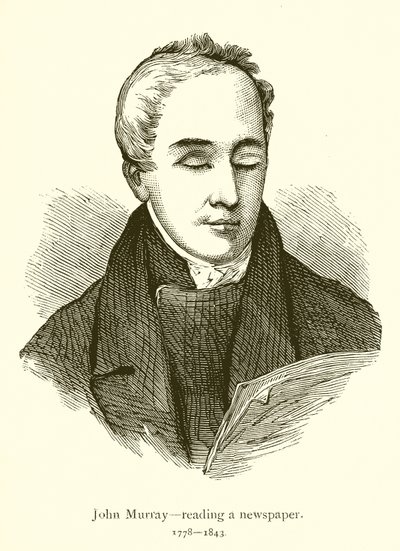 John Murray, lendo um jornal de English School