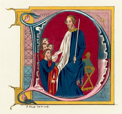 John Of Gaunt, Duque Of Lancaster (gravura a cores) de English School