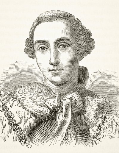John Stuart, 3 ° Conde de Bute, de "A História Nacional e Doméstica da Inglaterra", de William Hickman Smith Aubrey (1858-1916) publicou Londres, c.1890 de English School