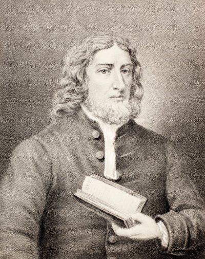 John Welsh de Ayr, de "The Scots Worthies de acordo com a segunda edição de Howie, 1781", de John Howie (1735-93) publicado em 1879 de English School