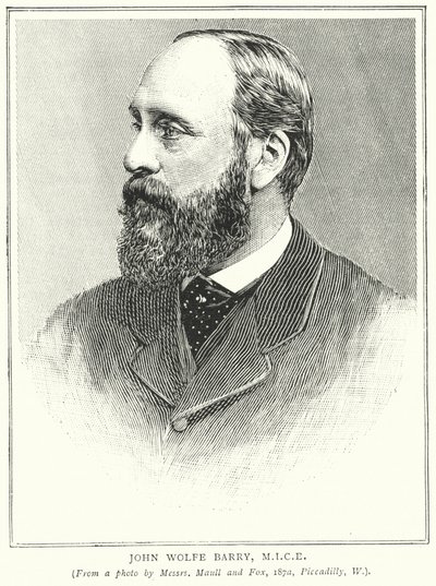 John Wolfe Barry, MICE (Gravur) von English School