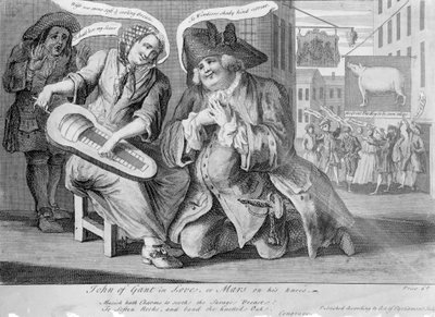 João de Gant no amor, ou Marte de joelhos, 1749 de English School