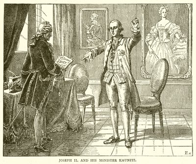 Joseph II e seu ministro Kaunitz de English School