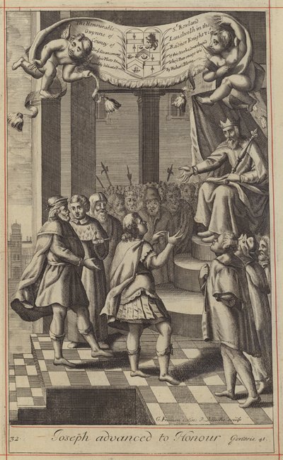 Joseph avançou para a Honra (gravura) de English School