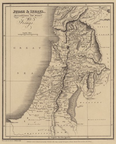 Judá e Israel, ilustrando os livros dos Reis (gravura) de English School