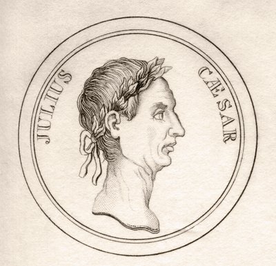 Julius Caesar, do &39;Crabb&39;s Historical Dictionary&39;, publicado em 1825 de English School