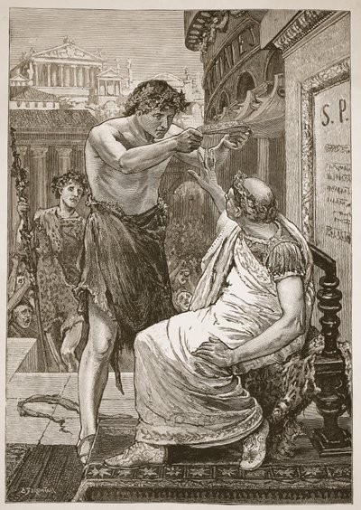Julius Caesar recusando a coroa oferecida por Anthony de English School