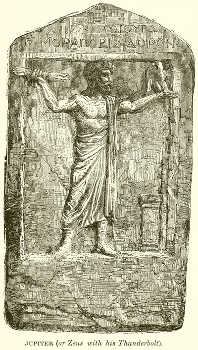 Júpiter (ou Zeus com seu raio) de English School