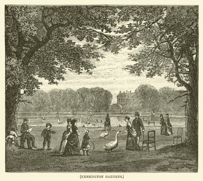 Jardins de Kensington (gravura) de English School