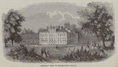Palácio Kensington, Londres (gravura) de English School