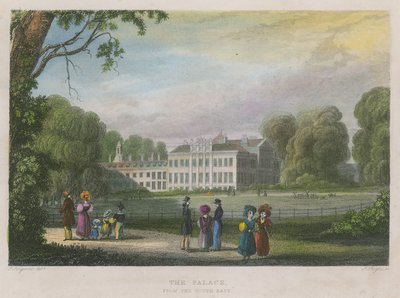 Kensington Palace, Londres, do sudeste de English School