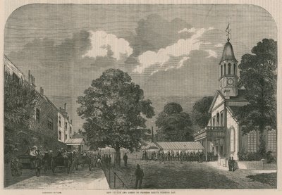 Igreja de Kew e verde no dia do casamento da princesa Marys de English School