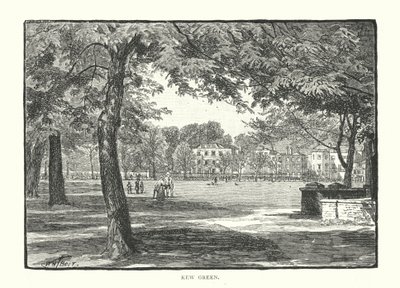 Kew Green (gravura) de English School