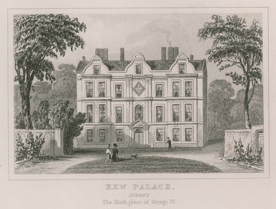 Kew Palace, Surrey - o lugar de nascimento de George IV de English School