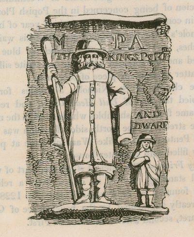 King Charles 1st Porter & Dwarf de English School