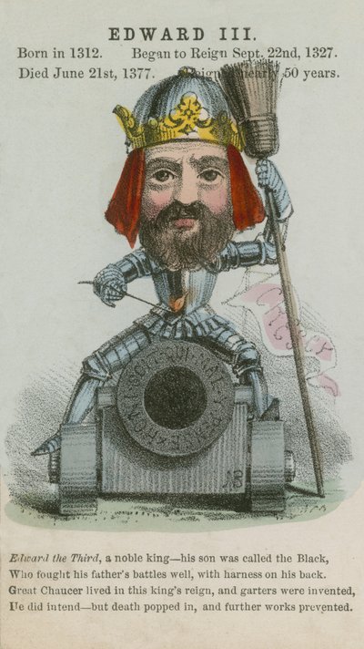 Rei Edward III (aquatinta) de English School