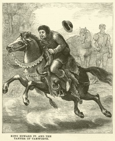 O rei Eduardo IV e o curtidor de Tamworth (gravura) de English School