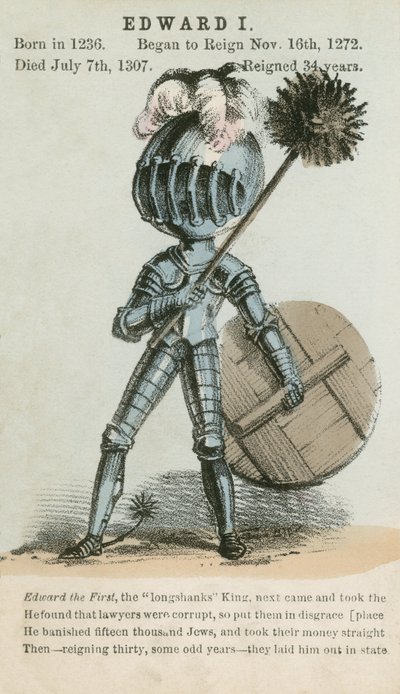 Rei Edward I (aquatinta) de English School