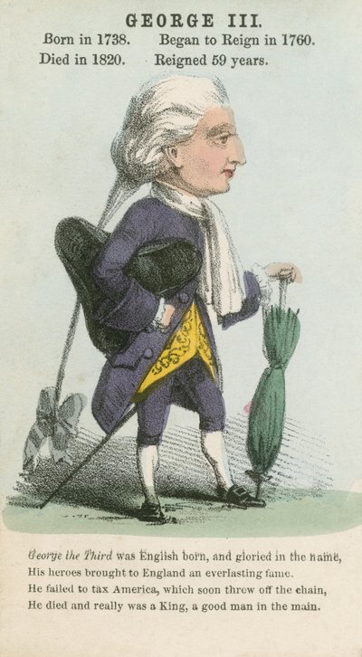 Rei George III (aquatinta) de English School