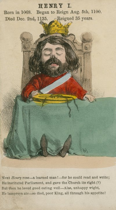 Rei Henrique I (aquatinta) de English School