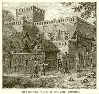 Palácio do Rei Koffees em Coomassie, Ashantee de English School
