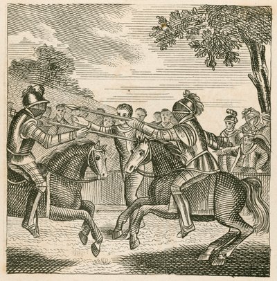 O Rei Ricardo II impedindo o duelo entre os Duques de Hereford e Norfolk de English School
