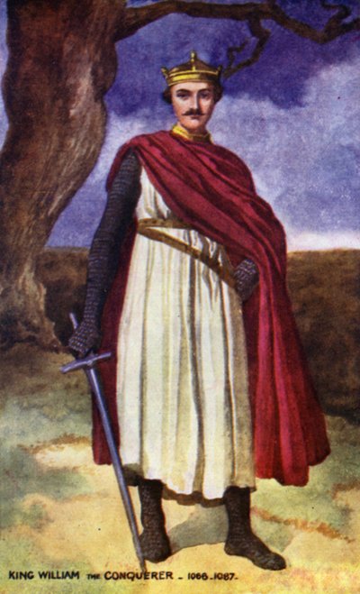 Rei Guilherme, o Conquistador (litografia a cores) de English School