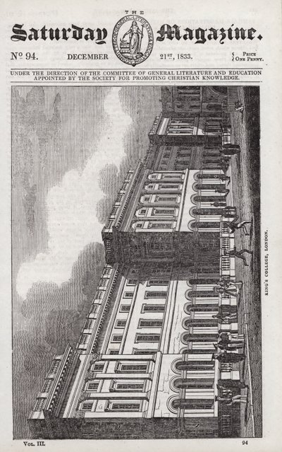Kings College, Londres (gravura) de English School