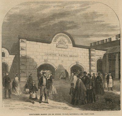 Mercado Kings Cross, a ser aberto no sábado, 8 de agosto de 1868 de English School