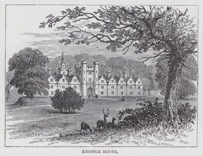Knowle House (gravura) de English School