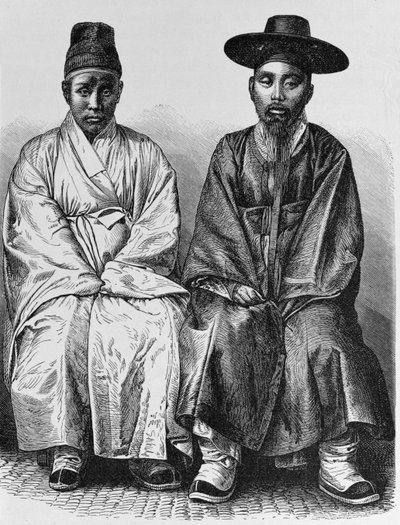 Coreanos, de &39;A História da Humanidade&39;, Vol.III, do Prof. Friedrich Ratzel, 1898 de English School
