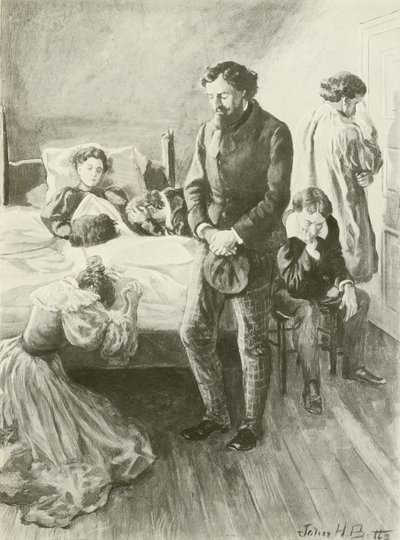 La Boheme, último ato (gravura) de English School