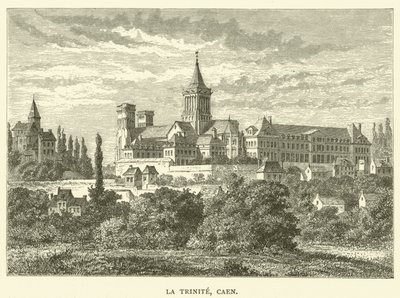 La Trinite, Caen (gravura) de English School