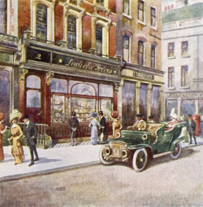 Lacloche Freres, 2 New Bond Street (cor litho) de English School