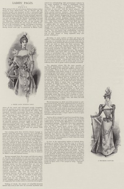 Páginas de Senhoras, Vestido (litho) de English School