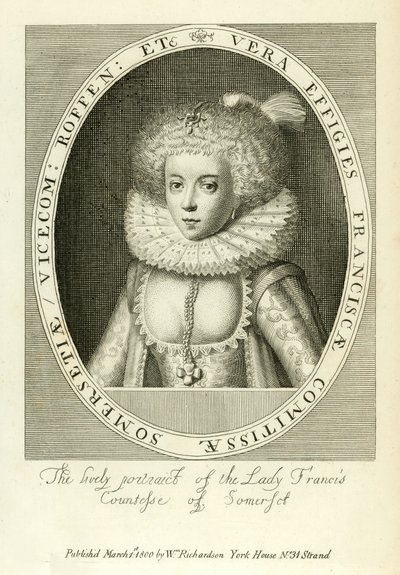 Lady Francis, condessa de Somerset de English School