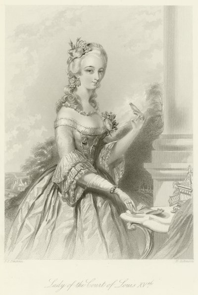 Senhora da corte de Louis XV de English School