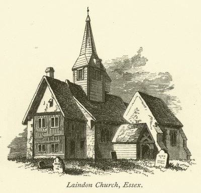 Igreja de Laindon, Essex (gravura) de English School
