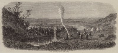 Lago Timsah, Norte de Suez (gravura) de English School