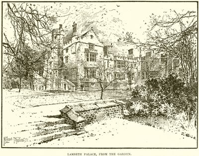 Palácio de Lambeth, do jardim de English School