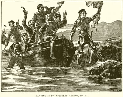 Desembarque em Porto de São Nicolau, Hayti de English School