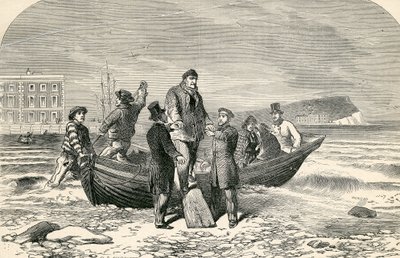 Aterrissagem de Louis Phillipe na Inglaterra, século XIX de English School