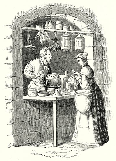 Fabricantes de lanternas (gravura) de English School